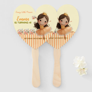 Orange Little Princess Ball Set of Fans