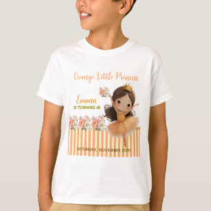Orange Little Princess Ball T-Shirt