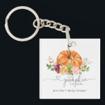 Orange little pumpkin baby shower Acrylic Keychain<br><div class="desc">Orange little pumpkin baby shower Acrylic Keychain
Matching items available.</div>