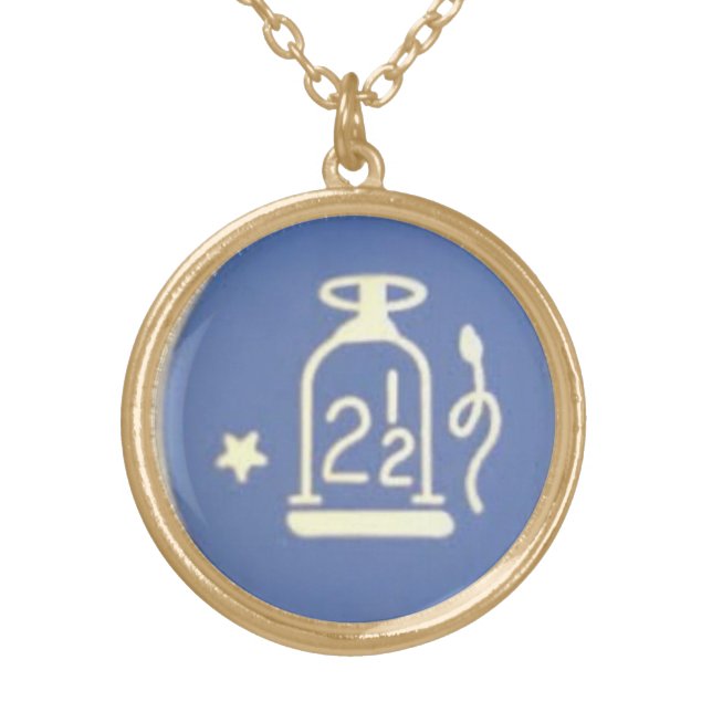 Orange Lodge Necklace Necklace, Gold Plated (Front)