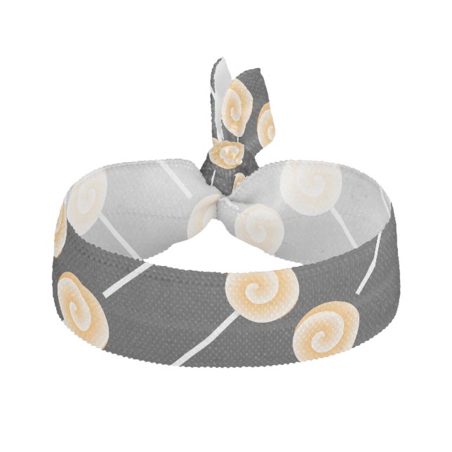 Orange Lollipop Hair Tie (Front)