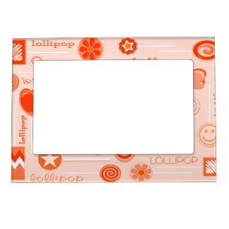 Orange Lollipop Magnetic Frame