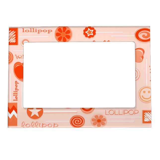 Orange Lollipop Magnetic Frame (Front)