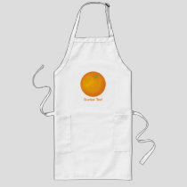 Orange Long Apron