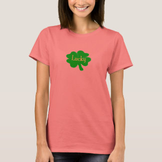 Orange lucky Clover T-Shirt
