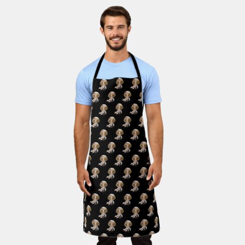 Orange Luminescent Jellyfish Apron