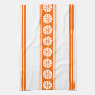 Orange Luxury Jacquard Stripes Kitchen Towel