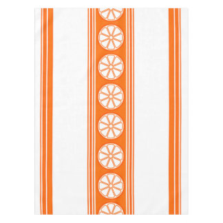 Orange Luxury Jacquard Stripes Tablecloth