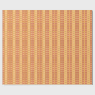 Orange & Magenta Geometric Op Art Pattern — Repeat Wrapping Paper