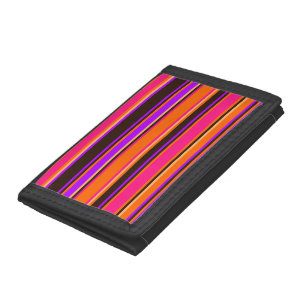 Orange, Magenta, & Purple Striped Photo Wallet