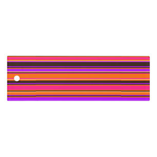 Orange, Magenta, & Purple Striped Ruler