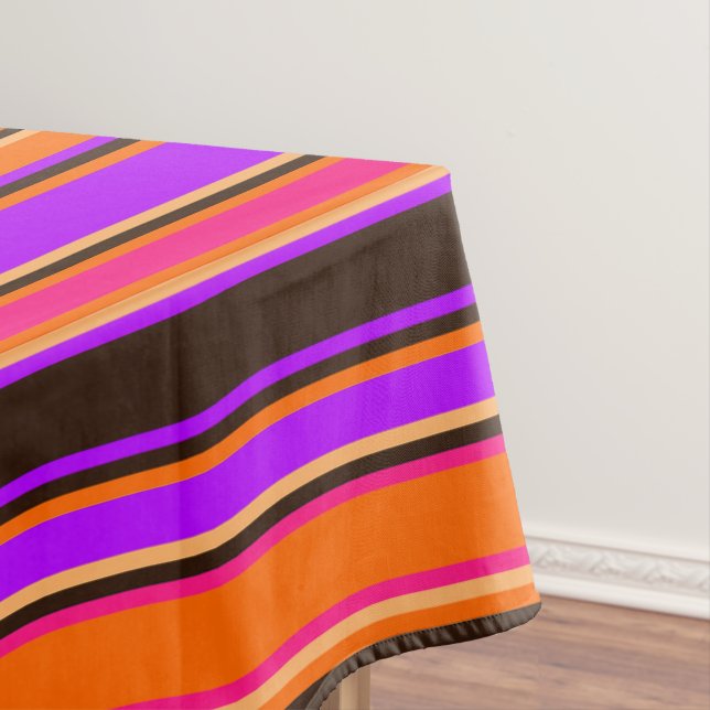 Orange, Magenta, & Purple Tablecloth (In Situ)