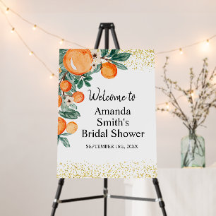 Orange main squeeze Bridal Shower Foam Board