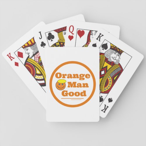 Orange Man GOOD      Playing Cards