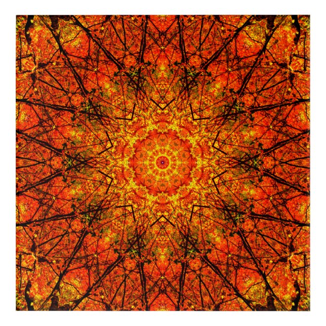 Orange Mandala Art (Front)