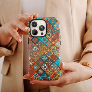 Orange Mandala Ethnic iPhone 14 Case-Mate Case