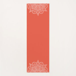 Orange Mandala Yoga Mat