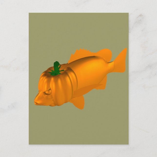 Orange Mangrove Jack Postcard (Front)