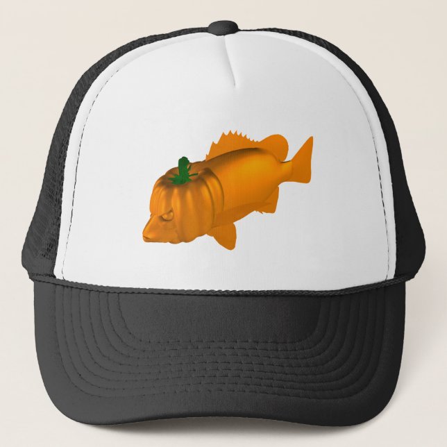 Orange Mangrove Jack Trucker Hat (Front)