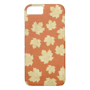 Orange maple leaf iPhone 8/7 case