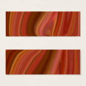 orange marble bookmark (Front & Back)