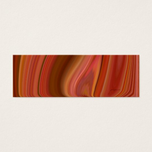 orange marble bookmark (Front)