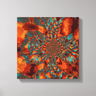 Orange Marble Canvas Print