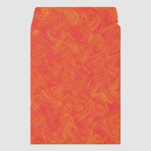 Orange Marbling Pattern Envelope Mailers
