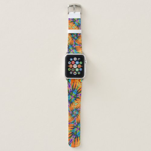 Orange Marigold Flower Apple Watch Band