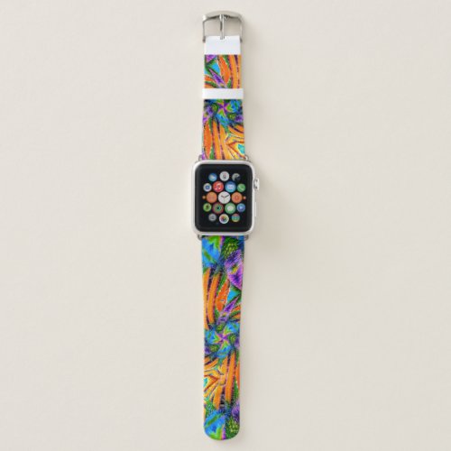 Orange Marigold Flower Apple Watch Band