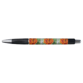 Orange Marigold Flower Pen