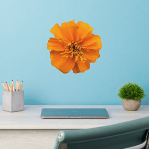 Orange Marigold Flower Wall Decal