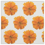 Orange Marigold Flowers on White Fabric