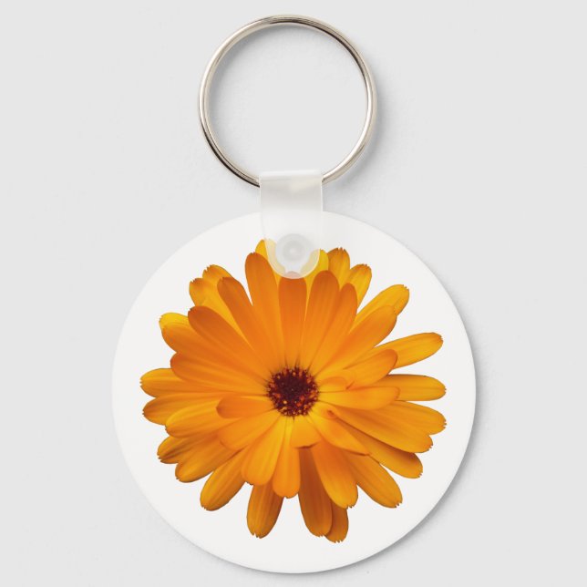 Orange Marigold Keychain (Front)