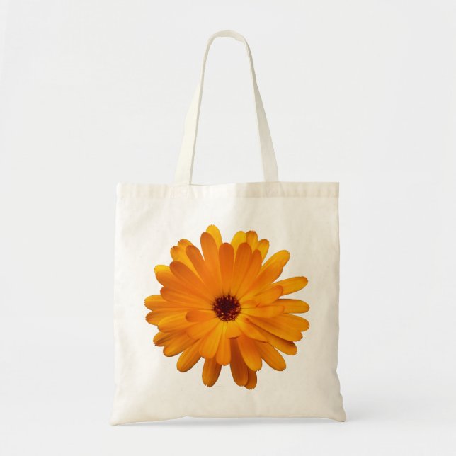 Orange Marigold Tote Bag (Front)