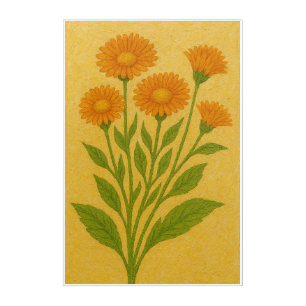 Orange Marigold Wall Art
