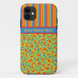 Orange Marigolds, Stripes iPhone 5/5s Xtreme Case