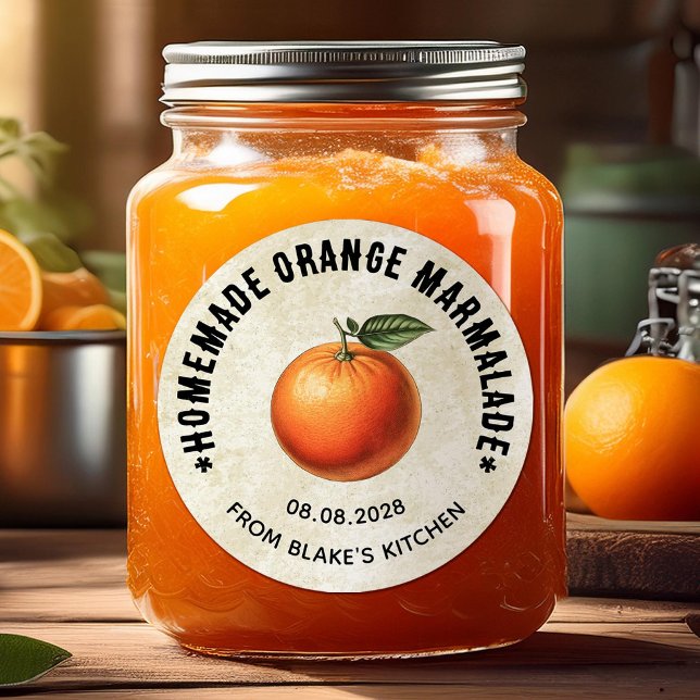 Orange marmalade canning Labels in vintage style (Creator Uploaded)