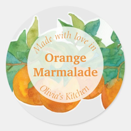 Orange Marmalade Citrus Fruit Jam Jar Food Labels