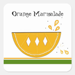 Orange Marmalade Jam Stickers