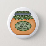 Orange Marmalade Pinback Button at Zazzle