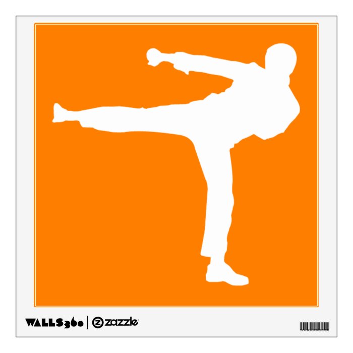 Orange Martial Arts Room Graphic