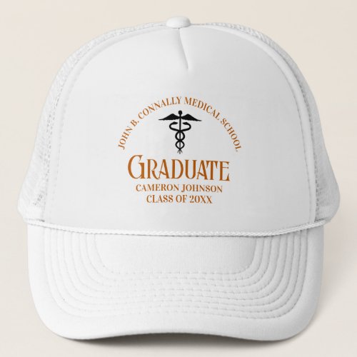 Orange Medical School Graduation Commemorative Trucker Hat