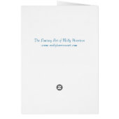 Orange Mercat Mermaid Card (Back)