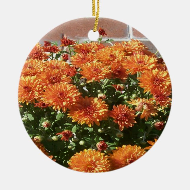 Orange Merigold Ornament (Front)