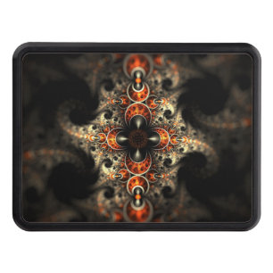 Orange & Metal Hitch Cover