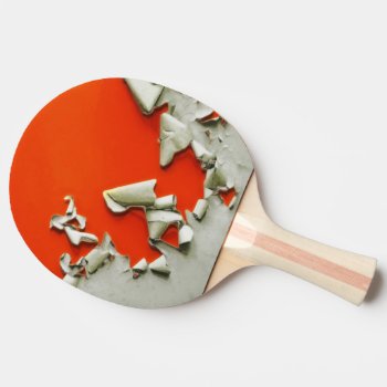 Orange Metal Shreds Ping Pong Paddle by nonstopshop at Zazzle