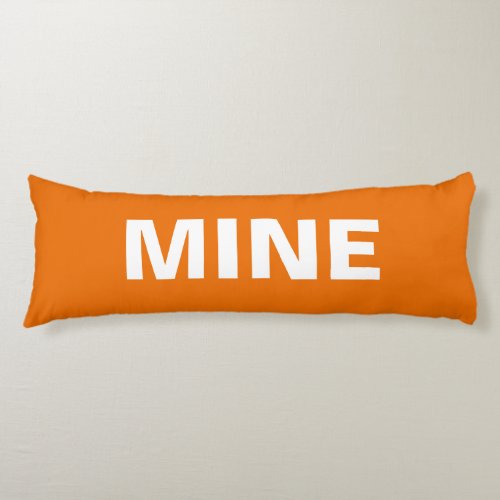 Orange Mine Body Pillow