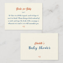 Orange Minimalist Gender Neutral Baby Shower
