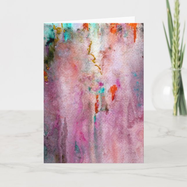 Orange Mist Greeting Card (Front)